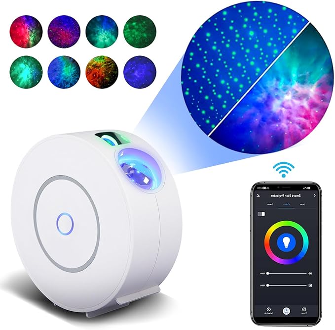 Galaxy Projector for Bedroom,Star Projector Galaxy Light,Northern Lights Projector,Ceiling Starlight Projector,Nebula Lamp,Smart APP&Voice Control,Aurora LED Night Light for Valentines Day Gifts