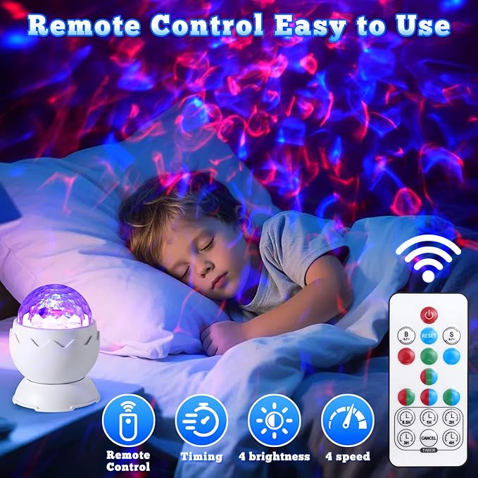 Galaxy Projector, Light Projector, Night Light Projector with Remote Control, Galaxy Light Projector, for Kids Adults, Bedroom, Home Theater, Christmas, Birthdays