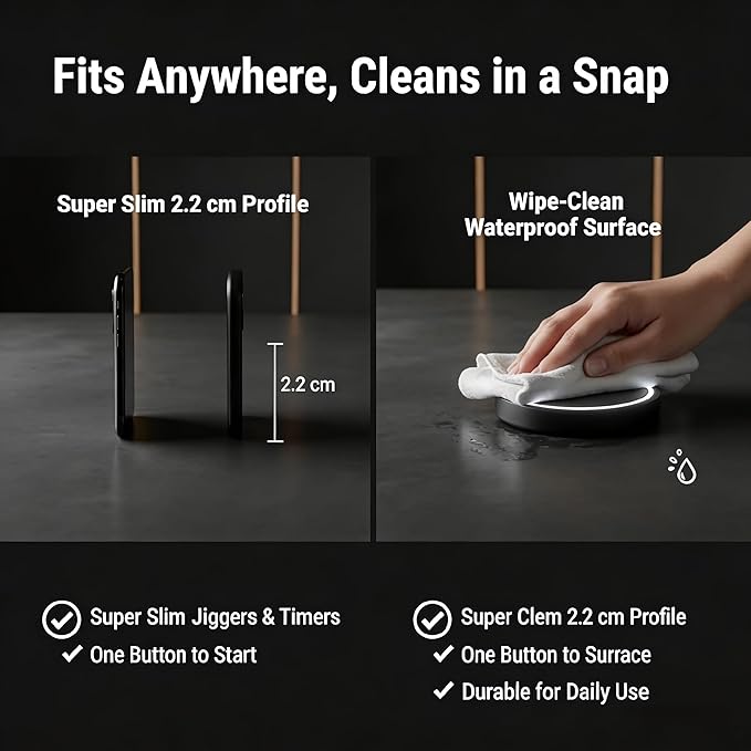 Smart Coaster 2.0 Cocktail Machine - Portable Smart Drink Mixing Coaster with Interactive Lighting, Built-in Smart Sensing Tech, Easy to Clean & Carry, Compact Storage Cocktail Maker Machine