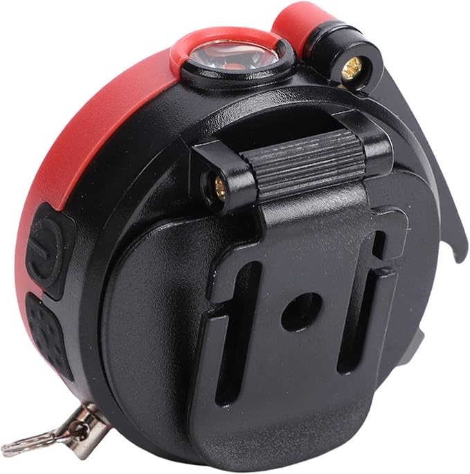 Alomejor Keychain Flashlight, Aluminum Alloy Mini RGB Work Light with Rechargeable Battery, Perfect for Camping and Car Repair (Red)