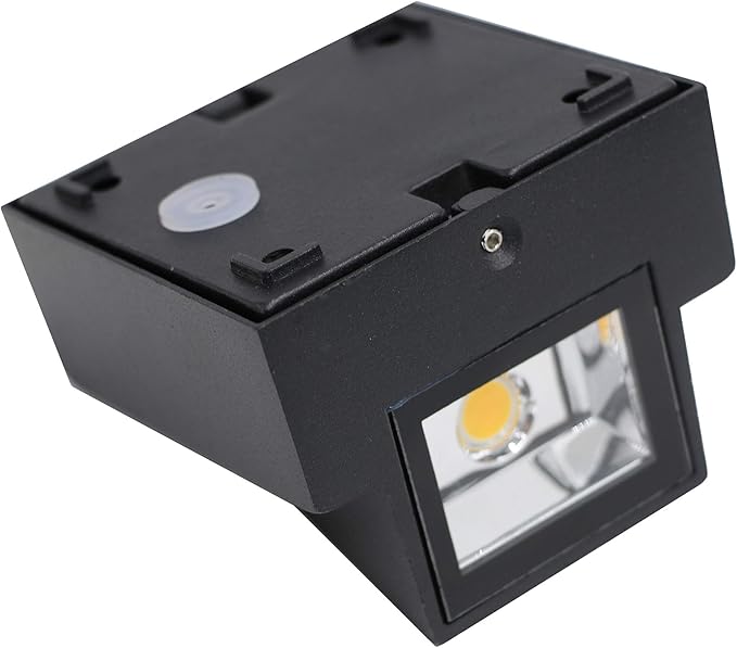 3W LED Outdoor Exterior Wall Step Down Light Fixture Lamp Black Finish Warm White