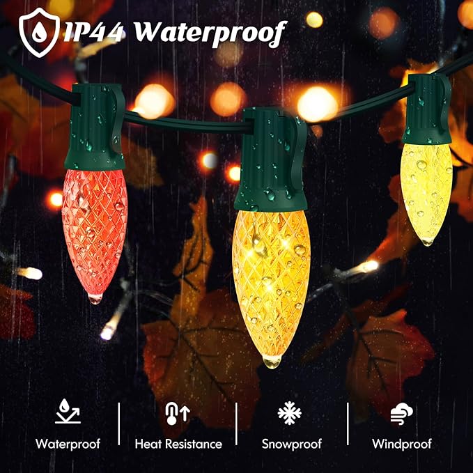 Brightever Commercial Grade 750 FT C9 Lights String, E17 Light Sockets Set Spool, LED C9 Sockets Patio String Lights C9 Strands - 12 Spacing Intermediate Base Green Wire String Lights for Holiday