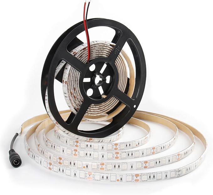 SUPERNIGHT Red LED Strip Lights Waterproof, 16.4ft 300leds Rope Lighting, Flexible Tape for TV, Boat, Vehicles, Cars, Dome, Room