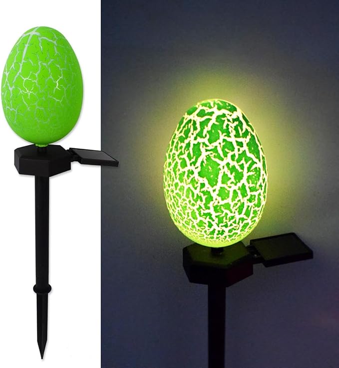 Easter Egg Lights Outdoor, Waterproof Solar Garden Lights for Easter Decorations, Garden Layout Night Light Wall Lamps Easter Ambient Light Decor for Courtyard Patio Yard Pathway Lawn Office (C)