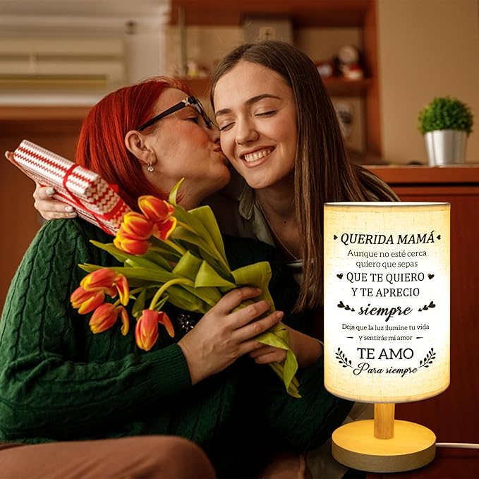 Gifts for Mom in Spanish,Regalos para Mamá Table Lamp, Mama Mothers Day Gifts, Mother Gifts in Spanish from Daughter Son, Regalos De Navidad para Mujer