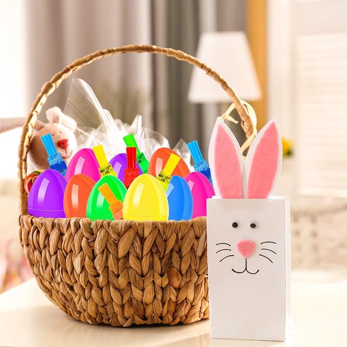 30 Pack Easter Eggs Fillers with Finger Lights, Easter Toys Glow In The Dark Easter Basket Stuffers for Boys Girls, Non Candy Easter Gifts for Kids Party Favors Classroom Prize