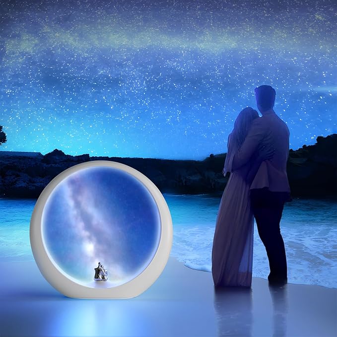 mamre Gorgeous Milky Way Lamp Home Decor Galaxy Night Light Anniversary Valentine’s Day Christmas Birthday Gift for Him/Her