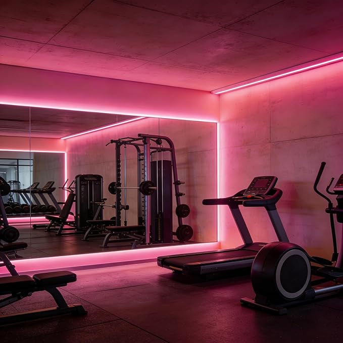 USB LED Light Strip, Pink COB LED Strip Lights, 3.28FT TV Lights Flexible Small Led Lights with Touch Switch Controller 5V LED Strip Light for TV Backlight Bedroom