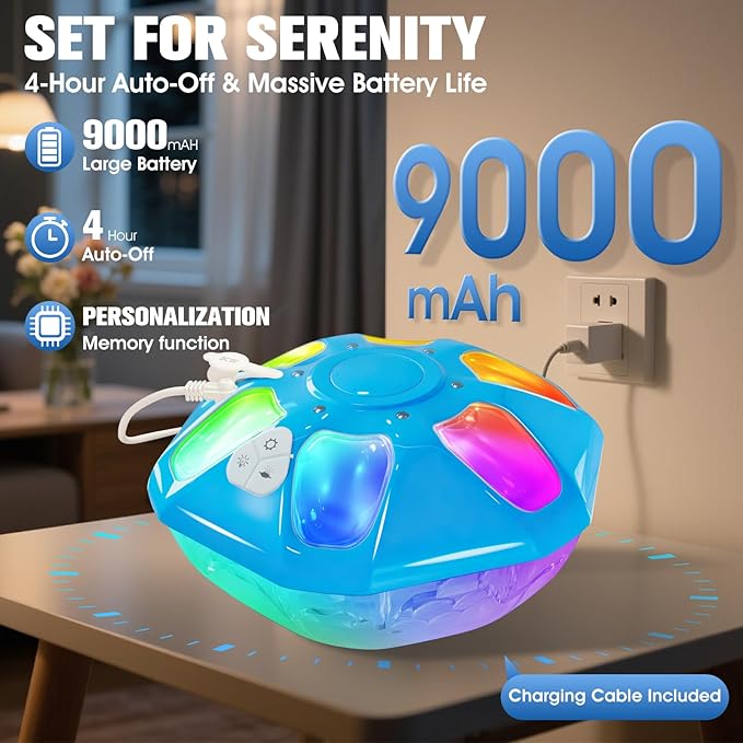 2026 Upgraded Pool Fountain,9000mah Rechargeable Floating Pool Fountain with Light Show,Above Ground Pool Water Fountain Pump with Anchor,Large Floting Fountain for Inground Pool-1PC（Light Blue