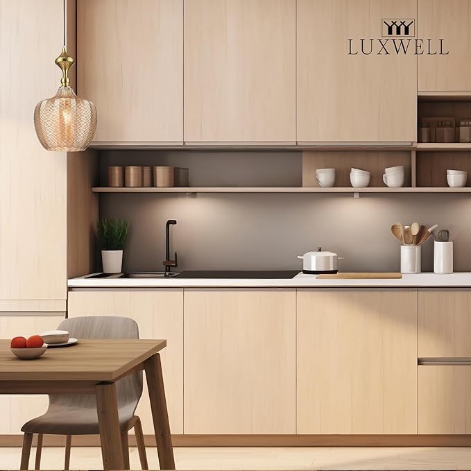 Modern Glass Pendant Light, 9.5"x16.5" Amber Sunset-Striped Light Fixture with Gold Cap, 15"-72" Adjustable Line, E26 Socket for Kitchen Island or Hallway – Sunset Gold Tulip