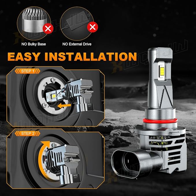 Compatible for 2003 2004 2005 2006 Chevy Silverado Fog Lights 1500 2500 3500HD, 9005 High Beam 9006 Low Beam 9145/9006 Fog Light Bulbs, 6000K Bright White, Pack of 6