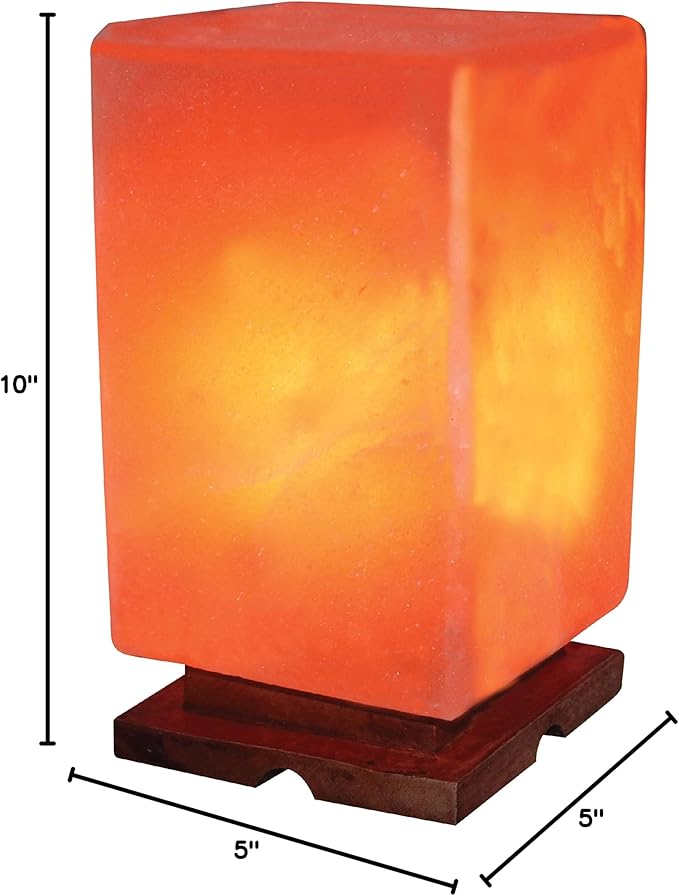 LG-08 Rectangular Shape Himalayan Crystal Salt Lamp