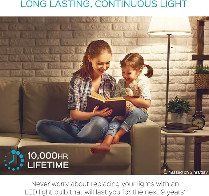 LUXRITE A19 LED Light Bulb 100W Equivalent, 3000K Soft White Non-Dimmable, 1600 Lumens, Standard LED Bulb 15W, E26 Medium Base, UL Listed, Perfect for Table Lamps and Home Lighting (6 Pack)