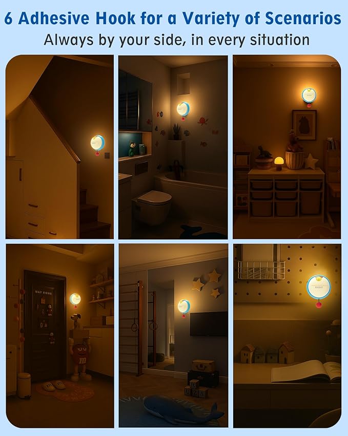 Wall Night Light for Kids, 3 Levels Dimmable Nursery Nightlight with Timer, Rechargeable LED Touch Wall Lamp for Room Decor, Silicone Squishy Light, Cute Anime Lamp Holiday Gifts for Girls & Boys