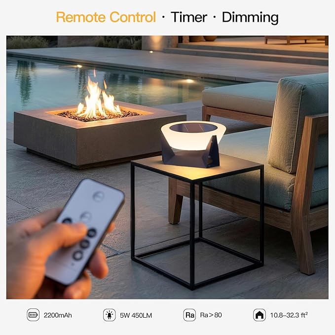 Solar Floor Lamp, Medium Solar Lantern, 3000K LED Outdoor Lanterns for Porch, Dusk to Dawn Outdoor Lights for Patio, Waterproof Floor Lamps, Modern Garden Lights Free Standing for Deck Table Yard
