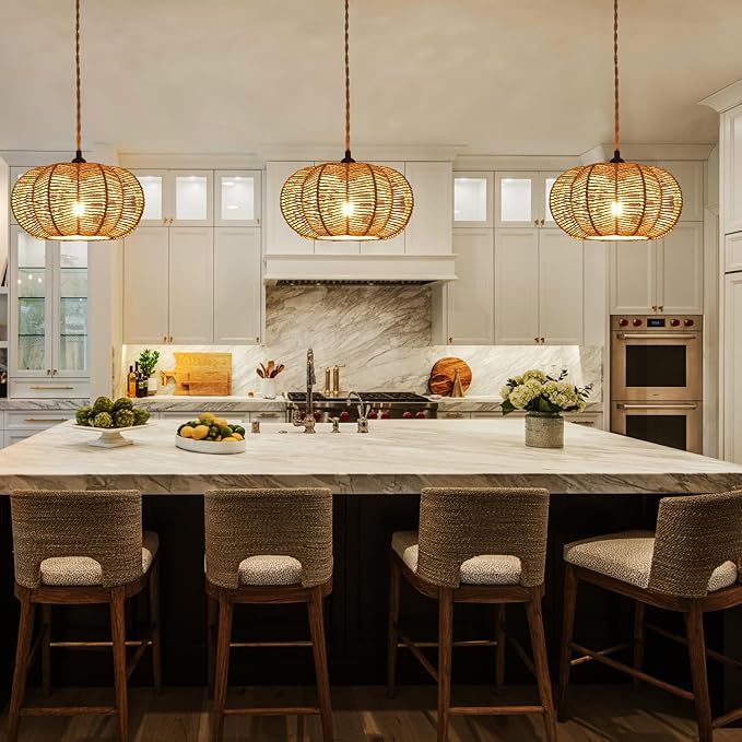 Industrial 15ft Pendant Light Cord -Plug in Hanging Light Fixture, 15FT Farmhouse Pendant Lamp Lights with Switch Cord for Kitchen Island Bedroom Living Room