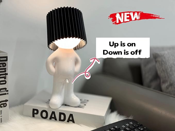 Bedside Night Light, shy man lamp， Birthday Christmas G-ifts for Boyfriend Girlfriend, Funny Anniversary Gag Gifts, Husband Wife G-ifts, White Elephant Gifts for Adults,White Elephant Gifts for Adults