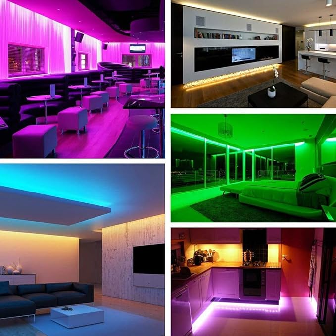 SUYOOULIN LED Strip Lights, High Voltage AC110V-130V 30ft/9m Super Bright 36000LM Waterpoof IP68 2835 180 LEDs/m LED Light Strips for Home Garden Outdoor Decoration(Golden)