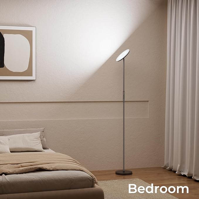 Floor Lamp, 2800LM RGBWW Smart Standing Lamps for Living Room with Smart App & Voice Control, 69.3in Torchiere Floor Lamps Color Changing, 350°Rotating LED Tall Lamp for Bedroom Office Gaming Party