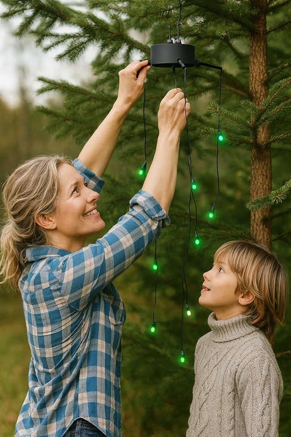 Solar Fireflies | LED Garden Patio Lights | 8 LED Fireflies | Animated Flying Fireflies | Lightning Bug Lights | Naturally Mimic Flight of Real Fireflies | No Wind Required