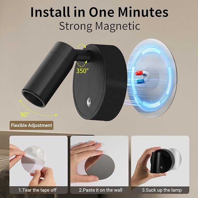 Spotlight Indoor, Wireless Battery Operated with Remote,Uplight Indoor Down Light for Picture on Wall, Plant Spotlight Dimmable Timer, Mini Ceiling Lights Painting for Trees Plant