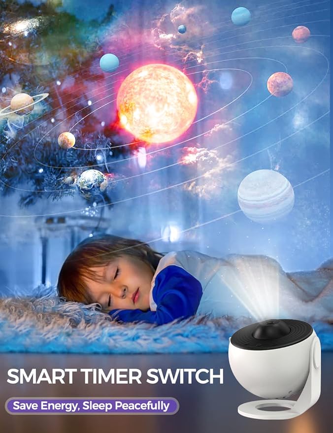 Pro Galaxy Projector, 13 in 1 Planetarium Star Projector for Bedroom Decor, 360° Rotating Nebula Projector Lamp, Timmer Starry Night Light Sleep Projector for Kids,Ceiling,Room Decoration,Gifts