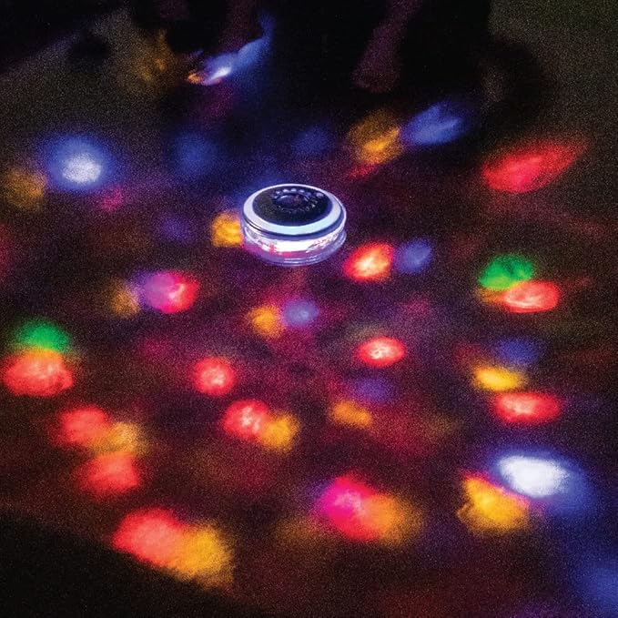 GAME Pool Lights -7 Modes 7 Color Effects, Easily Installable, Remote Controlled, Uses 6 watts Rechargeable batteries, For above ground pools