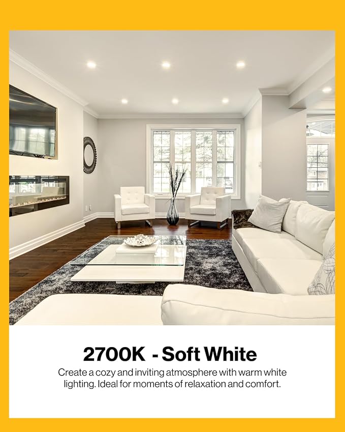 Sunco 10 Pack BR40 LED Light Bulbs, Indoor Flood Lights, Recessed Can Light Bulb, 1400 LM, 17W (100W Equivalent), 2700K Soft White, Dimmable, E26 Base, for Home, Bedroom, Kitchen UL