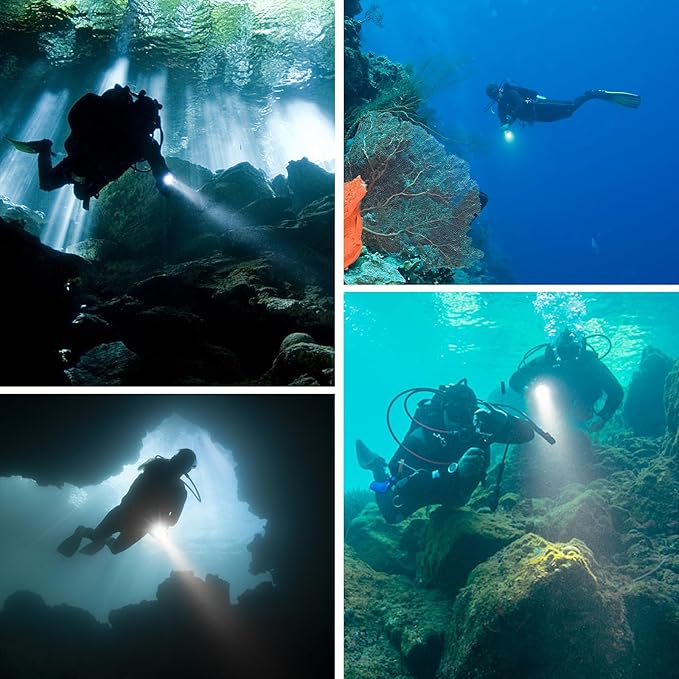 Wurkkos WK20S Scuba Diving Flashlight,2000 Lumen Dive Flashlight 363M Long Range SST40 LED 90CRI 5000K IPX8 Waterproof Underwater Torch Professional Snorkeling Light for Under Water Deep Sea Cave