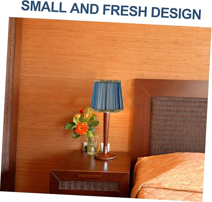 Cabilock Clip Lampshade Cover Pleated Light Bulb Cover for Table Lamps Replacement for Indoor Decor Easy Installation