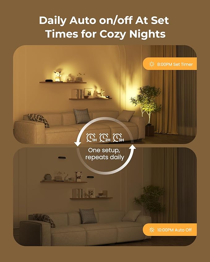 LED Spotlights Indoor, 5500mAh Rechargeable 300 Lumen Spot Lights Indoor, Wireless Uplights with Daily Auto Timer＆Dimmable, Picture Lights for Plants Display Painting Artwork