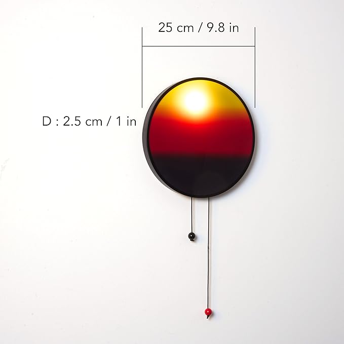Sunset Lamp Wall Light, Sun-Tracking Ambient Lighting with Manual Sunset Mode | Modern Warm Mood Lighting for Funky Home & Office Decor