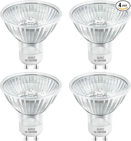Candle Warmer Light Bulbs Accessories, 4Pcs 50 Watt Wax Warmer Bulbs for Full Size Adjustable Temperature Candle Warmer Lamp