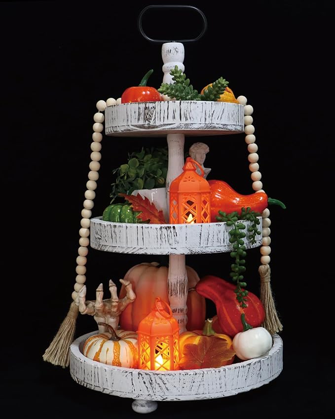 8-Pack Mini Lanterns for Ramadan, Halloween, Christmas, Small Lanterns with Flickering LED Candle for Enchanted Forest Wedding, Moroccan Lantern for Table Centerpiece, Medieval Decor, Orange