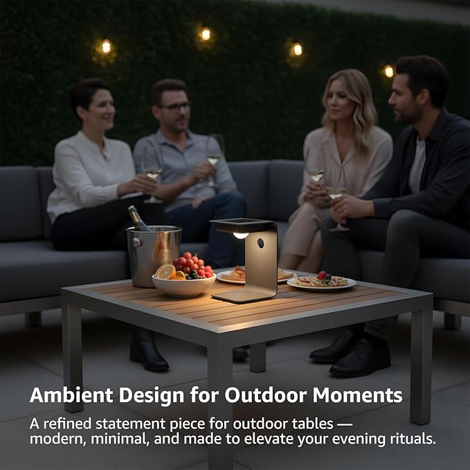 Outdoor Floor Lamp,Solar Lights Outdoor,Solar Lanterns Outdoor Waterproof IP65,2200mAh Li-ion Battery Smart Lamp,Outdoor Lantern for Backyard Decor,Table Lamp for Patio Decor,Black Lamp,Large