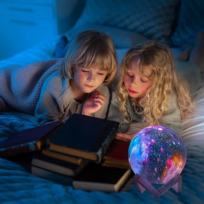 Moon Lamp Galaxy Lamp Upgraded Timing 4.7 Inch 16 Colors 3D Moonlight Galaxy Light,Moon Night Light for Adults,Kids Lamp Moon Gifts for Women Girls Boys Bedroom