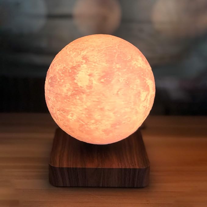 ACEDOAMARE Night Light Moon Light Magnetic Floating Planet Lamp Interior 3D Print LED Bedside Nursing Creative Gift Table Lamp (7.09 in, Venus)