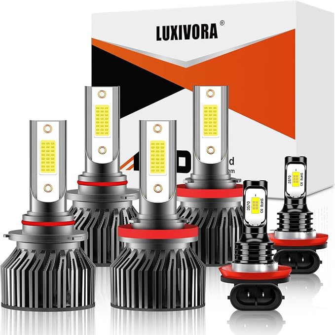 Compatible For Honda accord Coupe (2008 2009 2010 2011 2012 2013 2014) Sedan(2013 2014 2015) fog Light Bulb,Pack of 6