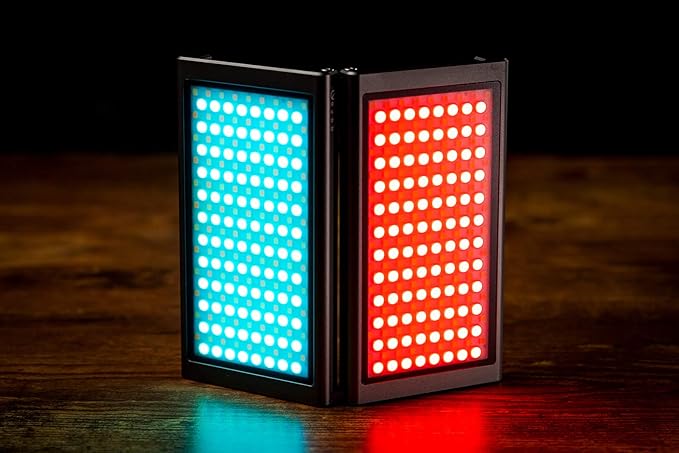 Falcon Eyes F7 Fold 24W RGB On Camera Video Light, Support Magnetic Attraction, Color Picker Functions, App Control