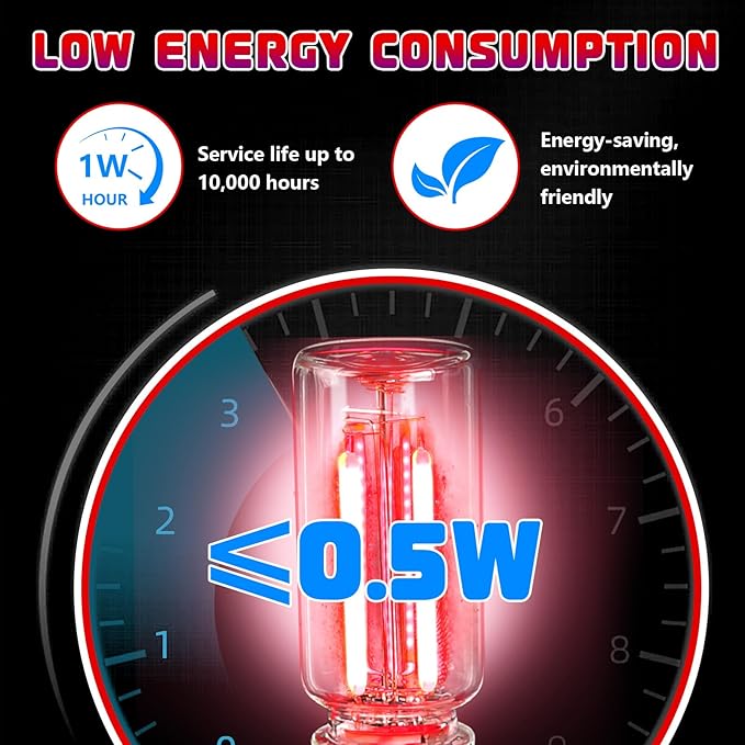 2PCS Car USB Night Lights, Touch Dimmable Vehicle Interior Ambient Lamp, Portable Retro Glass LED Light for Auto Decorations, Bedroom, Office, Travel, Camping, Gifts for Women and Men (Red)