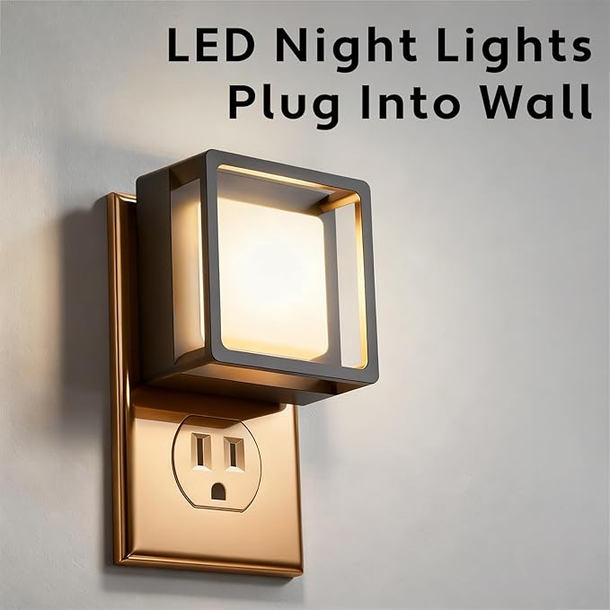 2 Pack Night Lights Plug into Wall,Adjust 0-60LM Brightness Motion Sensor Night Light,for Modern Farmhouse Decor Deals,Home Decor,Bathroom Decor,Cozy Home Decor