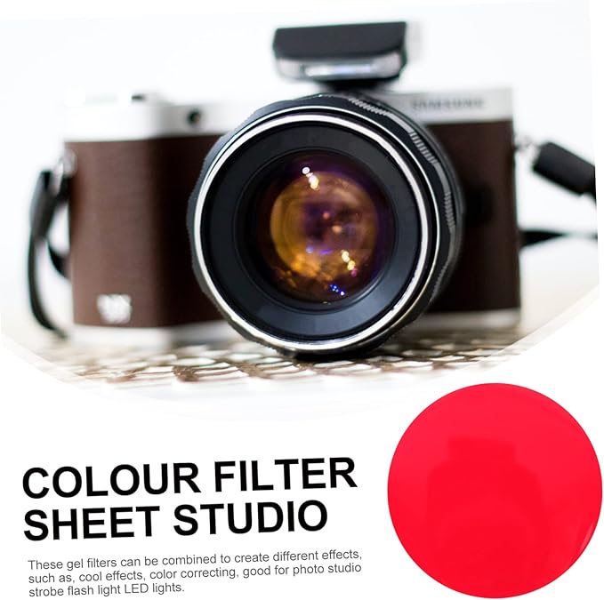 DOITOOL Pcs Warm Light Filters Light Film Photo Correction Film Orange Correction Gels