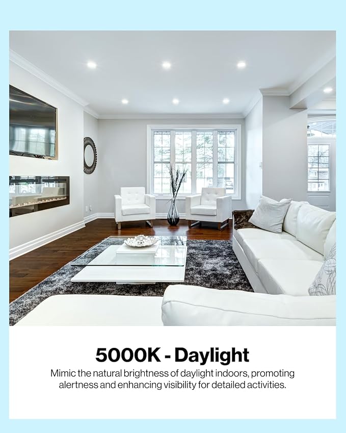 Sunco 30 Pack BR40 LED Light Bulbs, Indoor Flood Lights, Recessed Can Light Bulb, 1400 LM, 17W (100W Equivalent), 5000K Daylight, Dimmable, E26 Base, for Home, Bedroom, Kitchen UL.