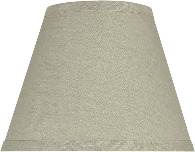 Aspen Creative 32416A Transitional Hardback Empire Shape Spider Construction Lamp Shade in Khaki, 9" wide (5" x 9" x 7")