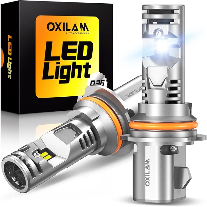 OXILAM 9007 LED Bulb HB5 Bulbs, 900% Brighter Ultra-Bright, 3 Min Quick Install, 20 Years Lifespan, No Flicker, 99% Compatibility