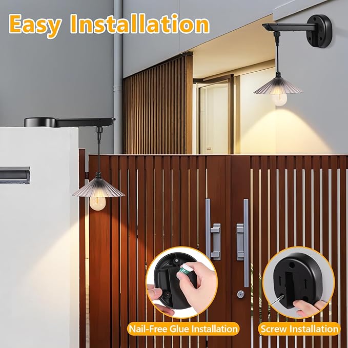 Solar Barn Lights Outdoor, Dusk to Dawn Outdoor Wall Sconces, 3 Lighting Modes with Motion Sensor, Waterproof Farmhouse Wall Mount exterior wall light for Porch, Garage, Patio (2 Pack, Smoky Gray)