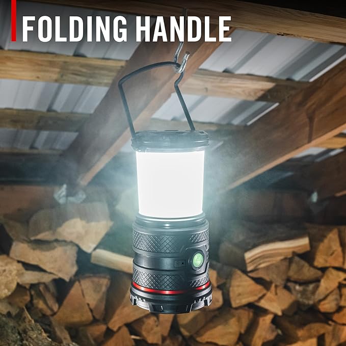 Coast EAL35R 1000 Lumen Voice-Controlled LED Emergency & Camping Area Lantern with Warm, Cool White, Day, Red & Red Flashing Mode, Power Bank Functionality - Ocean