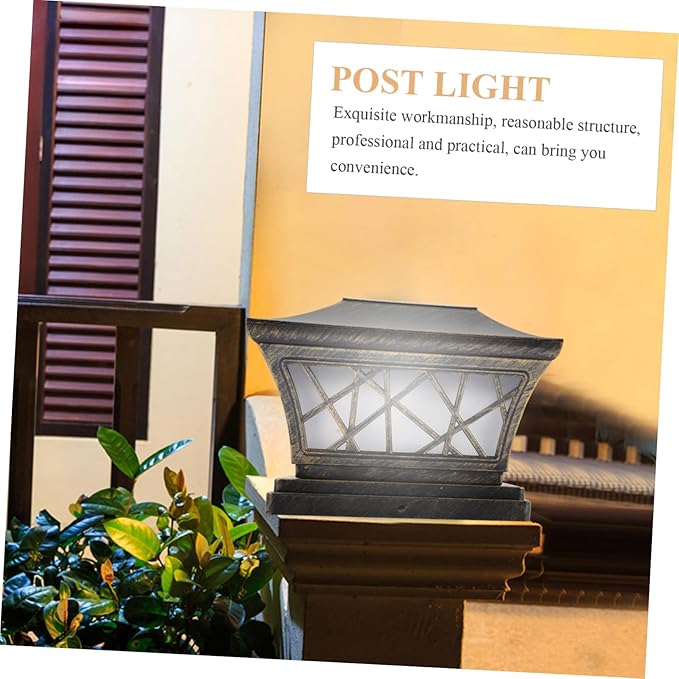 ARTIBETTER Solar Powered Outdoor Post Light Fixture Floor Lamp for Lawn Garden and Patio Decor Gentle Illumination with Protection