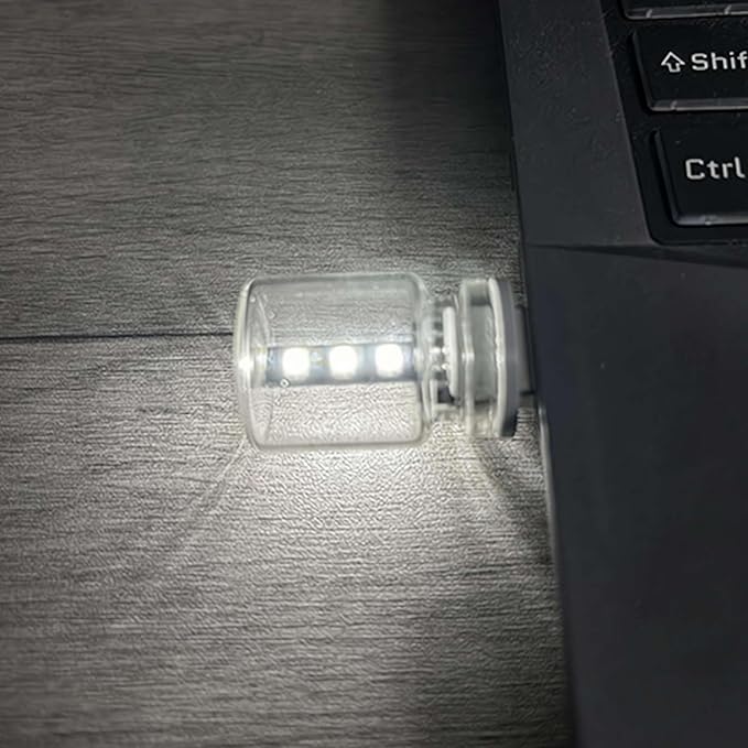 USB LED Car Interior Atmosphere Lights,USB Retro Car Lamps,Plug-in USB Automotive Light,Touch Control LED Night Light,Mini LED Bulb Lamp for Car, Bedroom, Hallway,Living Room,Computer