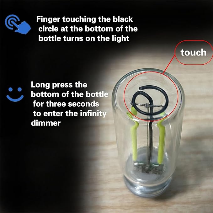 Retro Car Lamps,Interior Car Lamps,USB LED Interior Atmosphere Lights,Touch Control LED Night Light Mini USB Lamp with Multi-Color Ambient Lights for Bedroom (Blue)